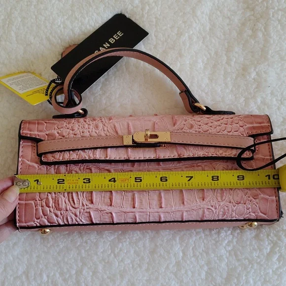 NWT Pink American Bee Purse with crossbody removable strap - Picture 8 of 14